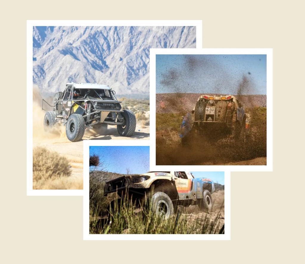 A trophy off-roading in the baja desert.
